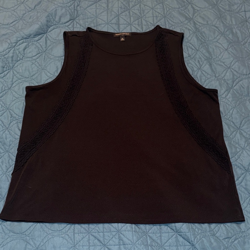 Banana Republic Black Lace Accent Tank